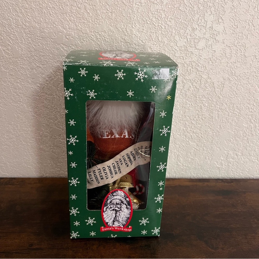 SANTA'S WORKSHOP Texas Longhorn with Christmas List NIB